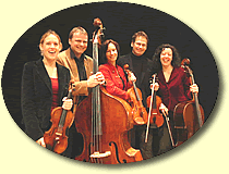 Streichquintett Strings on Fire mit Susanne M�ller aus Salzburg am Violoncello